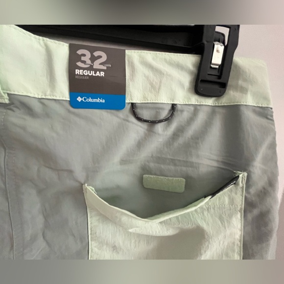 Columbia Summerdry Unlined WaterRepellent ColorBlock Adjustable Belt Nylon Short - Picture 9 of 12